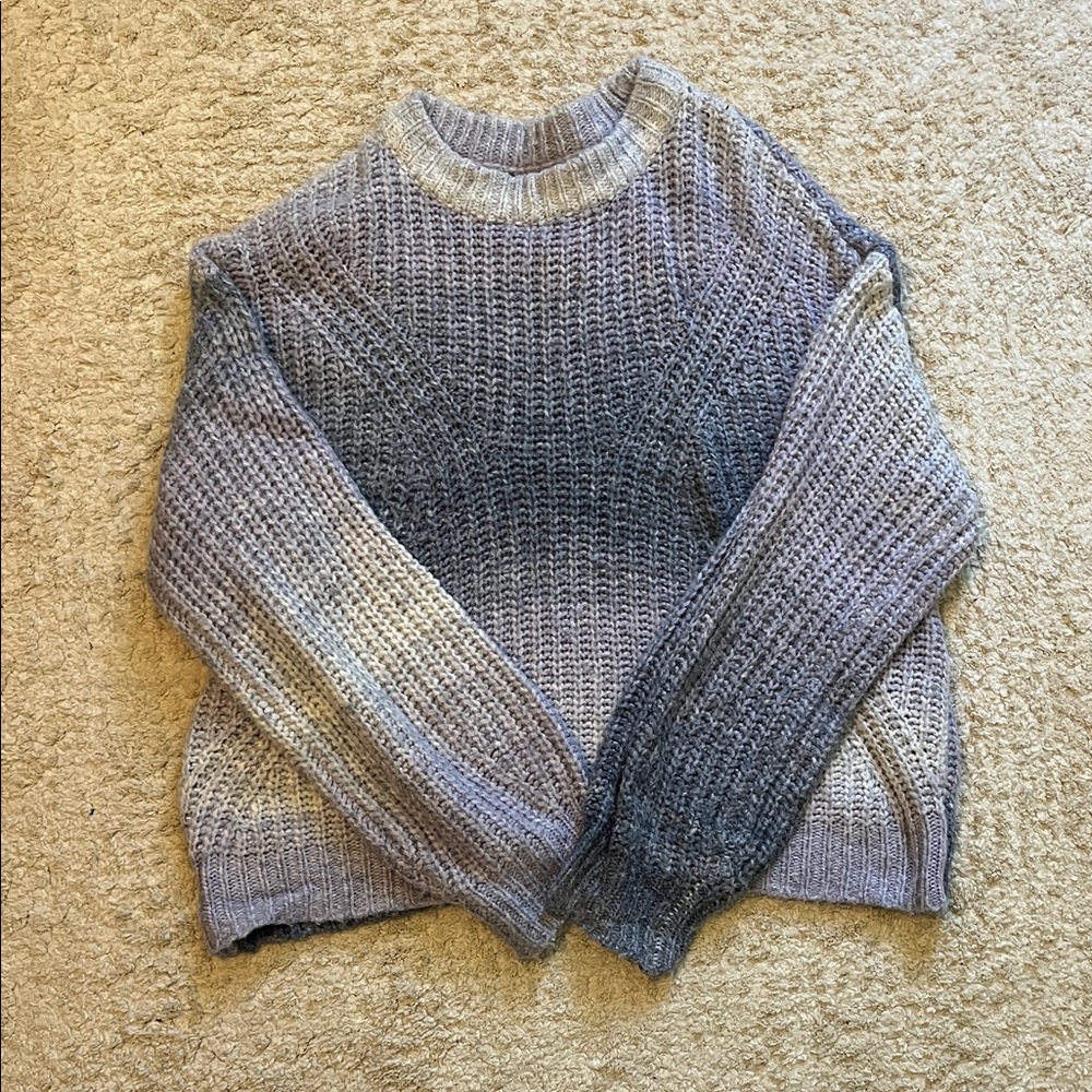 a new day Blue and Gray Knit Sweater